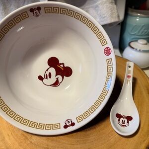 Disney Mickey Mouse Bowl and Spoon Set